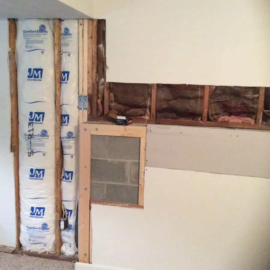 Wall insulation replacement during Contents Cleaning & Restoration in Woods Creek